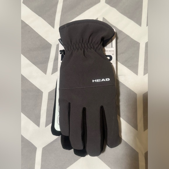HEAD Men’s Waterproof Hybrid Gloves-Gray/ Size: Large (NWT) - Picture 4 of 8